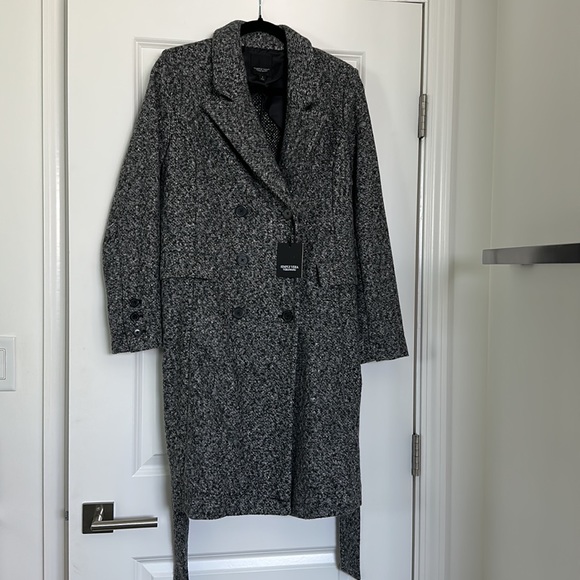 NEW Vera Wang Double Breasted Wool Coat Small New - Picture 2 of 8